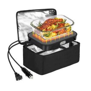 80 W Portable Heated Lunch Box - Mini Personal Microwave Heated Lunch Box Warmer