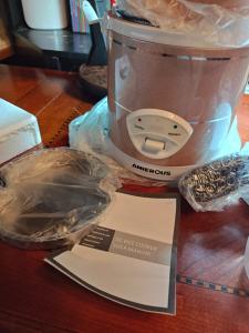 Portable Electric Mini Rice Cooker for car 12v-24v+110v 1.6L NEW AMIEROUS