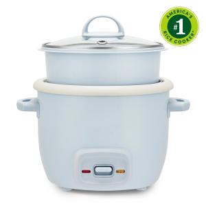 4-Cup Rice Cooker & Food Steamer with Bonded GraniteĀ® Nonstick Ceramic & Pop-Up