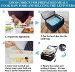 24V Car Portable Oven Food Warmer Electric Heated Lunch Box for Slow Cooker Blue