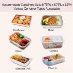 24V Car Portable Oven Food Warmer Electric Heated Lunch Box for Slow Cooker Blue