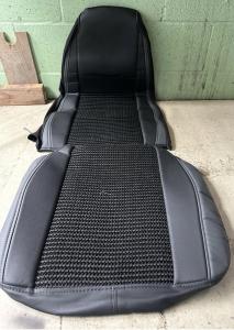 Diamond-Shaped Vinyl Seat Covers for Semi Trucks