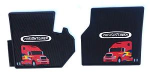 Freightliner Columbia Black Rubber Floor Mats