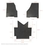 3-Piece All-Weather Cargo Liners for Freightliner