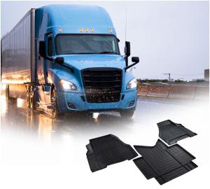 Black Floor Mats for Freightliner Cascadia 116 & 126