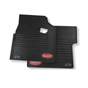 Peterbilt 579 Black Rubber Front Floor Mats