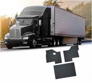 Black Floor Mats for T680 and T880 Trucks