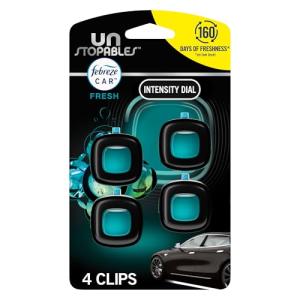 Febreze Unstopables Car Vent Freshener Clips - 4 Pack