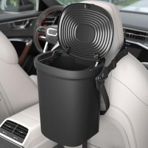 Leakproof Car Trash Can with Lid – 1.9 Gallon