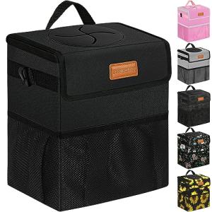 ELONGRIVER Leak-Proof Back Seat Car Trash Can