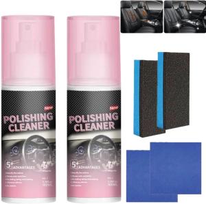 2PCS New Polishing Cleaner Car Interior, Interior Detail Spray, Cleaning & Decon
