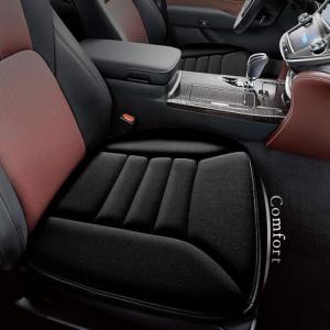 kingphenix Car Seat Cushion with 1.2inch Comfort Memory Foam, Seat Cushion for Car and Office Chair (Black)