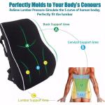 Memory Foam Lumbar Support Cushion for Home Office Car Seat Back Chair Pillow US