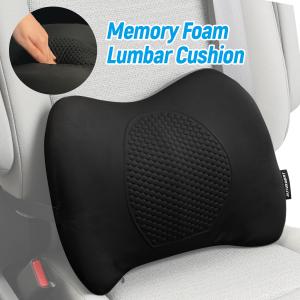 TPE Gel +Memory Foam Car Seat Back Support Breathable Lumbar Support Cushion