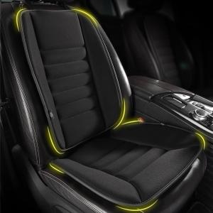 MT Lumbar Cushion Support Pillow Memory Foam Car Seat Home Office Chair Black