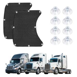 Semi Trucks Window Shades, Side Window Sun Shade Suitable for Freightliner Cascadia, Peterbilt 579, Kenworth T680, etc, Sunshade and Sun Protection Semi Truck Accessories
