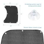 2Pcs Semi Trucks Window Shades, Side Window Sunshade for Truck with Suction Cups, 20"x23" for Volvo VNL, International Trucks, Freightliner Semi-Trailer Sunshade Accessories
