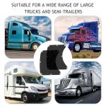 2Pcs Semi Trucks Window Shades, Side Window Sunshade for Truck with Suction Cups, 20"x23" for Volvo VNL, International Trucks, Freightliner Semi-Trailer Sunshade Accessories