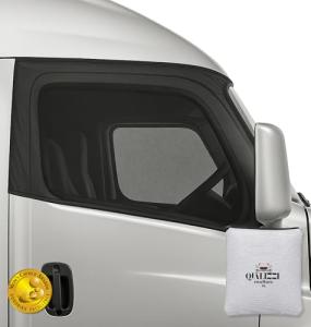 XXXL/Window Sun Shades for Trucks (11Sizes) - Slip-On Breathable Mesh Socks for Side Windows, Full Coverage Heat & Bug Protection, 2-Pack by Qualizzi
