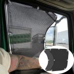 2 Pack 23.6x21.6inch Side Window Sun Shade Foldable for Freightliner Semi Truck