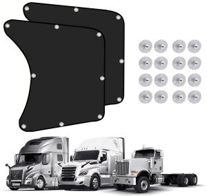2X For Freightliner Cascadia Semi-Truck Side Window Sun Shade UVs Block Shield