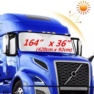Semi-Truck Sun Shade for Windshield and Side Windows UV Protective Sunshade