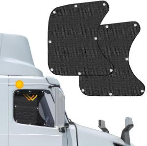 2pcs For Peterbilt 579 Semi Truck Side Window Sun Shade Privacy UVs Block Shield