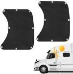 2 Pack 23.6x21.6inch Side Window Sun Shade Foldable for Freightliner Semi Truck