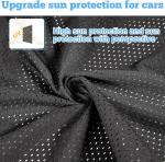 2 Pack 23.6x21.6inch Side Window Sun Shade Foldable for Freightliner Semi Truck