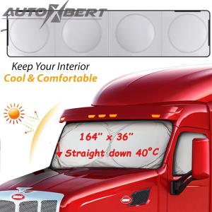 For Semi Truck Freightliner Volvo Windshield Side Window Sun Shade Cover Visor.