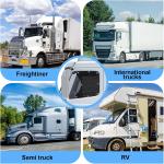 2 Pack 23.6x21.6inch Side Window Sun Shade Foldable for Freightliner Semi Truck