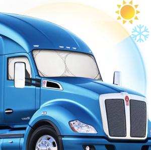 Semi-Truck Sun Shade for Windshield Side Windows | 300T Sunshade Max Coverage
