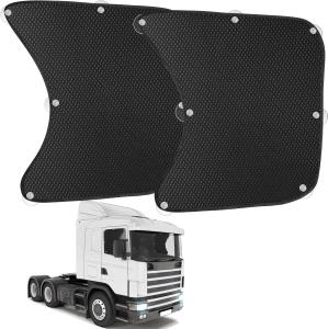 2x For 2011-2025 Kenworth T680 Semi-Truck Side Window Sun Shade UV Block Cover