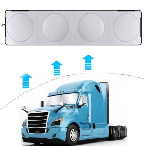 Sun Shade For Trucks RVs Commercial Semi Truck Windshield w/ Side Window Cover