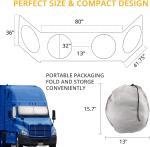Semi-Truck Sun Shade for Windshield and Side Windows Semi Commercial Truck RV