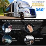 For Cascadia Semi Truck Large Windshield & Side Windows Sun Shade UV Block Cover