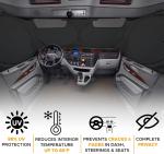 Semi-Truck Sun Shade for Windshield and Side Windows Semi Commercial Truck RV