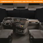 For Cascadia Semi Truck Large Windshield & Side Windows Sun Shade UV Block Cover