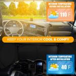 Semi-Truck Sun Shade for Windshield and Side Windows Semi Commercial Truck RV