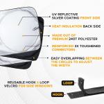 Semi-Truck Sun Shade for Windshield and Side Windows Semi Commercial Truck RV