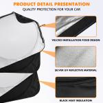 For Cascadia Semi Truck Large Windshield & Side Windows Sun Shade UV Block Cover