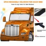 For Cascadia Semi Truck Large Windshield & Side Windows Sun Shade UV Block Cover
