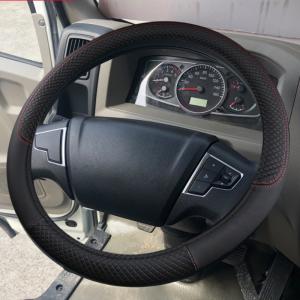 PU Leather Car Semi Truck  Trailer Steering Wheel Cover 15" 16" 17" 18" 19" Grip