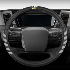 CAT Big Rig Semi Truck Steering Wheel Cover 17.5-18in Large Truck Accessories