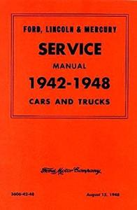 1942-1948 Ford Mercury Car Truck Service Shop Repair Manual (With Decal)