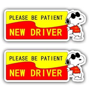 WSQ New Driver Bumper Stickers Vinyl Premium Quality Multicolor for Car Bumper Truck Van SUV Window Wall Boat Cup Tumblers Laptop or Any Smooth Surface Size 9 Inches | 2-Pack