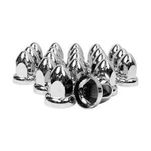 Grandroad auto 20 Pack Lug Nut Covers for Semi Trucks, 33mm by 2-1/2" Thread On Push-on Nut Cover Caps ABS Plastic Anti-Rust