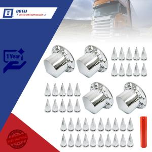 33mm Spiked Axle Cover Set Rear Axle Complete Wheel Cover For Semi Truck