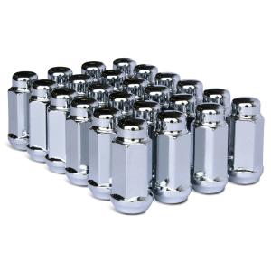 Bulge Acorn Lug Nut, Thread M14x2.0, 1.72" Tall, 3/4" Hex, Chrome Plating