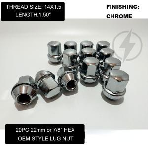 20 Chrome 14x1.5 Dodge Challenger Charger Hellcat Srt8 OEM Factory Style Lug Nut